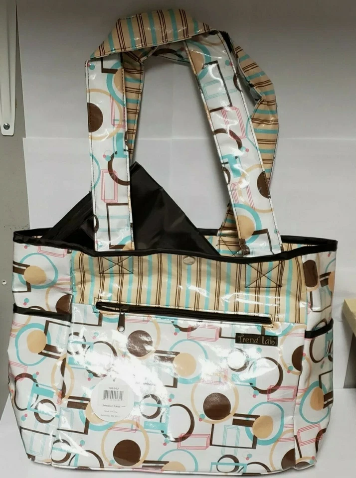 Trend Lab Cocoa Dots Tulip Tote Style Diaper Bag  - Image 2 of 4