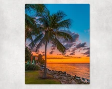 Miami Beach Sunrise HD Metal Print, 8x10 inches on ChromaLuxe HD Metal