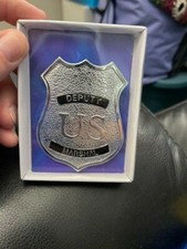 Silver Police Deputy Badge Costume Accessory One Size New 