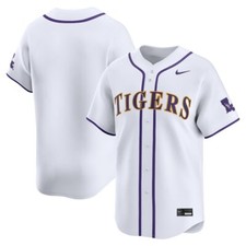 LSU Tigers Nike White Home 2025 College Official NCAA Baseball Limited Jersey