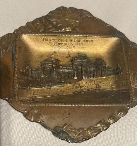 1904 ST LOUIS WORLD'S FAIR METAL TRAY SOUVENIR PALACE OF LIBERAL ARTS 4.75 in - Picture 14 of 15