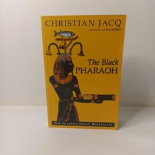 The Black Pharaoh Novel Book by Christian Jacq Paperback Egyptian History 