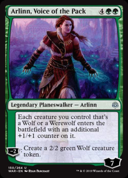 MTG - Arlinn, Voice of the Pack - War of the Spark - Light Play - Normal
