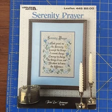 Leasure Arts Serenity Prayer Leaflet 445