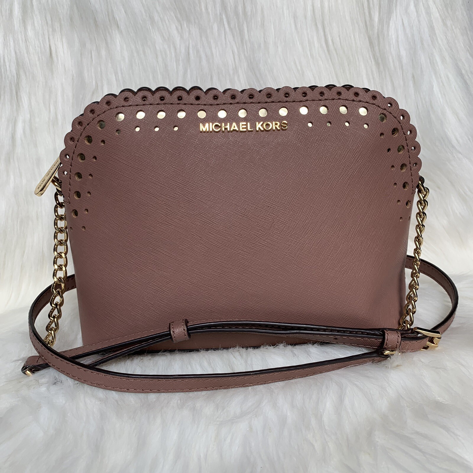 dusty rose michael kors bag