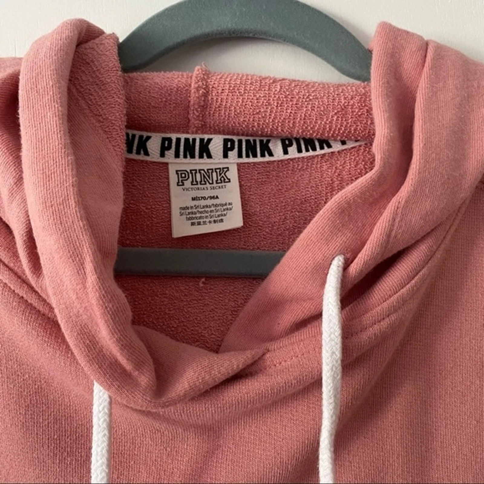 UNDERCOVER Felpa con cappuccio oversize Victoria's Secret ROSA malva begonia rosa minimalista