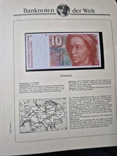 Banknoten Der Welt  Switzerland, Schweiz  10 Francs 1979 Geldschein