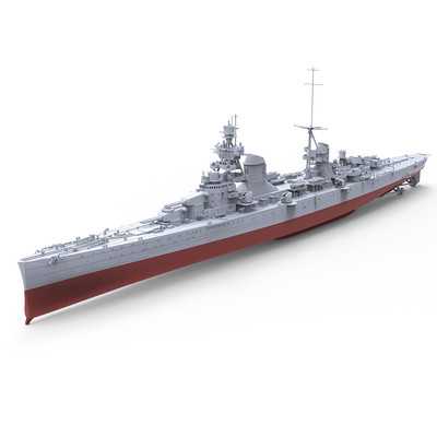 SSC1250754S 1/1250 Italy Trento-Class Heavy Cruisers RN Trento, 1942 FULL HULL