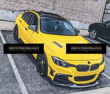 Gloss Black Front Bumper Splitter Canard Wing Universal BMW VW SEAT AUDI MERC