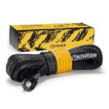 14 X 50 Synthetic Winch Rope9500lbs Atv Utv Winch 14inch X 50ft Black