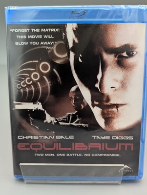Equilibrium (Blu-ray, 2002) Christian Bale, Brand New 