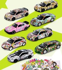 Tokidoki X Audi Porsche 136 Die-cast Printed Car Model Collection Decor Gift Tokidoki X Audi Porsche 136 Die-cast Printed Car Model Collection Decor Gift
