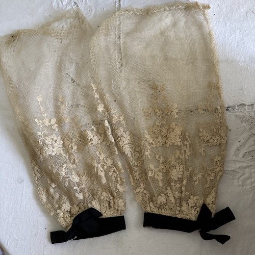 Vintage Antique Lace Pair Of Sleeves