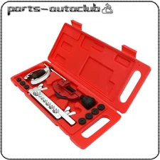 7 Dies Double Flaring Tool Kit Tubing Bender & Pipe Cutter Brake Line Copper