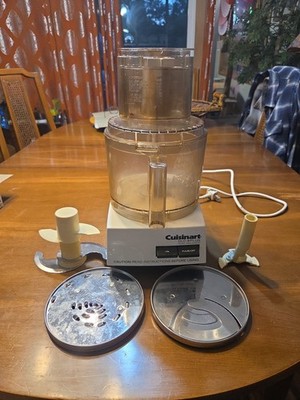 Cuisinart DLC-8 PLUS 600W 11 Cup White Food Processor  w/ Attachments