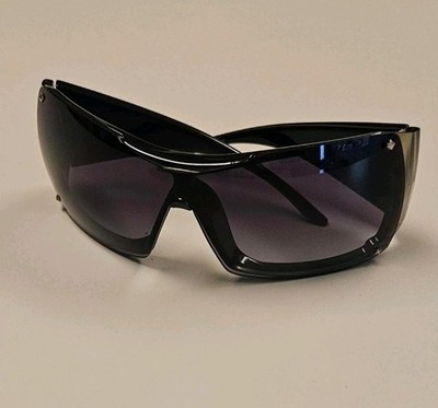 Christian Dior Vintage Y2K Black Gold Sunglasses Made In Italy 100% Authentic