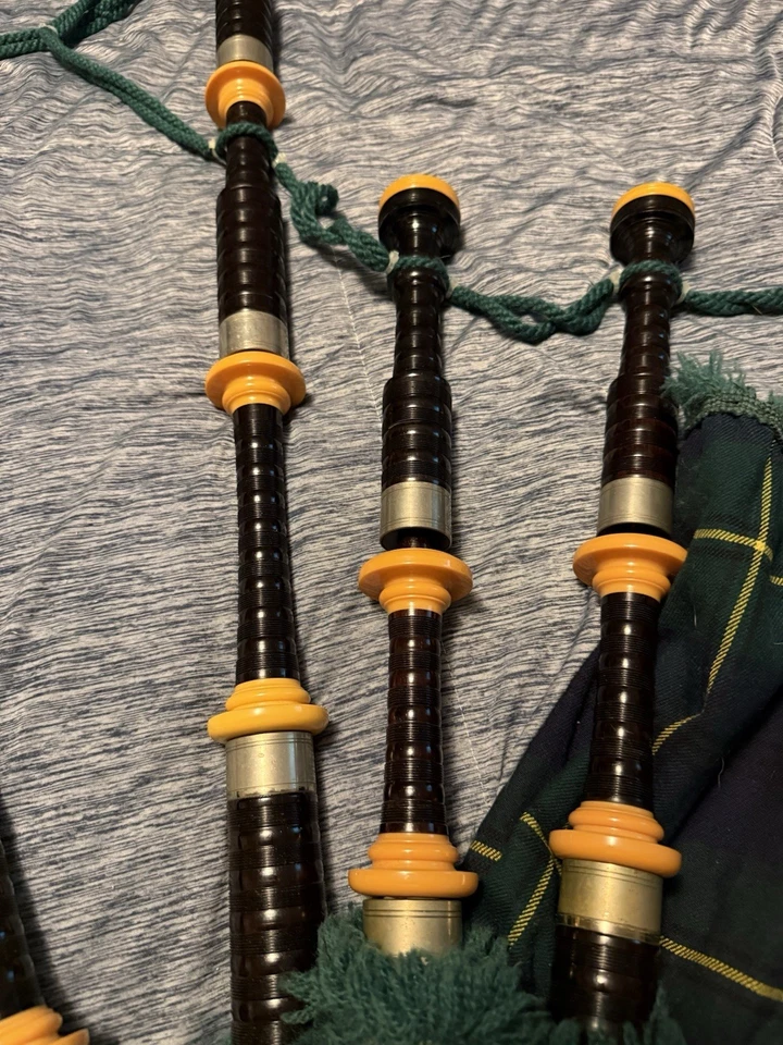Vintage R.G.Hardie African Blackwood Bagpipes Circa 1955 - 1965 - Image 4 of 4