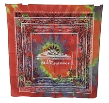 Hav-A-Hank Tie-Dye Bandana Handkerchief The Mountaineer logo Cotton USA New