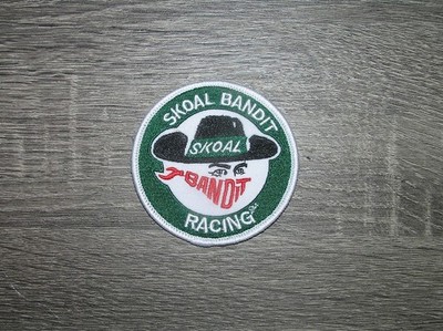 Skoal Bandit Racing Green/Black/White Embroidered Iron On Patch 3'' x 3''