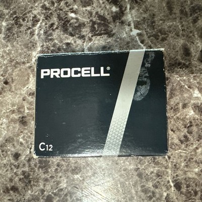 Duracell Procell Alkaline Batteries C 12/Box PC1400 | 1.5 Volt | New- OPEN BOX