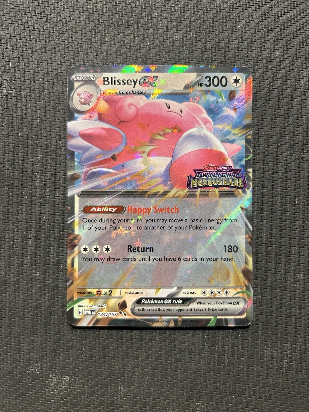 Pokemon TCG Blissey ex 134/167 Stamped! NM Condition! See Description!