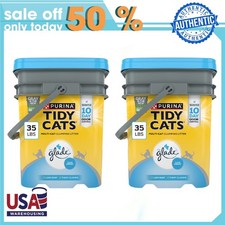 Purina Tidy Cats Clumping Cat Litter, Glade Clear Springs Multi Cat Litter, 35lb