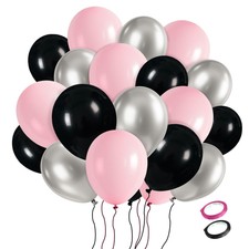 Valentine's Day Gift 30 Pcs Pink Black Balloons Arch Kit Gender Decor Set