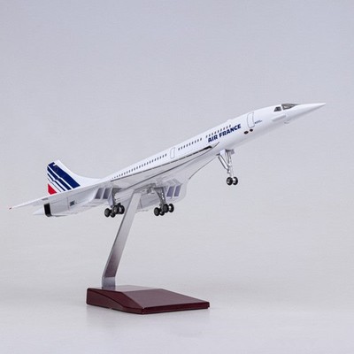 Extra großes Air France Concorde Resin & ABS Flugzeug Modellflugzeug Geschenk - 1/125 Sc