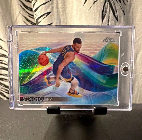 Stephen Curry #H-3 2025 Topps Chrome Helix card