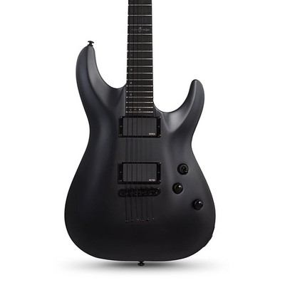 Schecter Guitar Research C1 Platinum Blackout Electric Guitar Satin Black