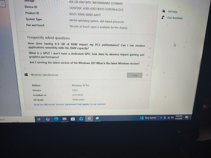 ASUS VIVOPC VM40B - 4 GB RAM - Celeron 1007U 1.5 GHz -  466GB HDD - Win 10 PRO.