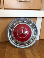 4x Original Mercedes Oldtimer Radkappen - 15 Zoll - in Rot / Top Zustand