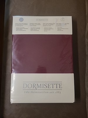 Dormisette Elastic-Jersey Spannbetttuch Rundumgummi   Burgund 90/100 -200/220 cm