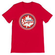 Windsor Spitfires T-Shirt   Vintage Hockey Tee  Retro Canadian Sportswear