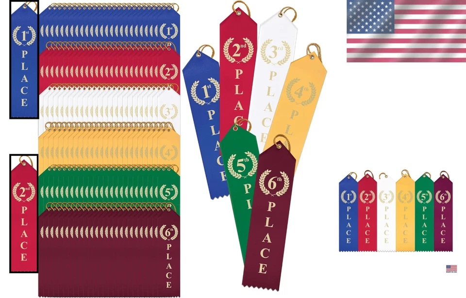 Complete Set of 150 Satin Award Ribbons - Perfect for All Events & Ceremonies - Image 2 of 4