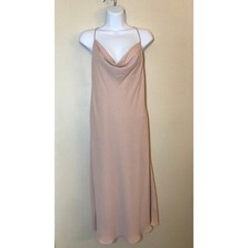 Show Me Your Mumu Verona Cowl Midi Dress M Blush Pink Slipdress Wedding Party
