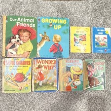 Rand McNally Illustrated Hardcover Children's Book Lot Tip-Top Elf Junior Elf