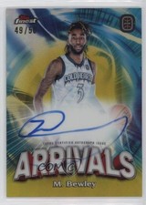 2022 Topps Finest OTE Overtime Elite Gold Refractor 49/50 Matt Bewley Auto b8h