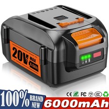 WA3525 WA3578 For WORX 20V Max Lithium Power Tool 6.0AH Battery WA3520 WA3575 US