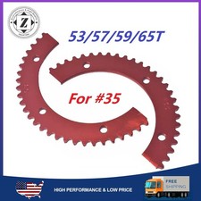 53/57/59/65T Split Sprocket Aluminum For 35 Chain Go Kart Mini Bike 6 Hole