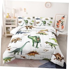 Dinosaur Comforter Set for Kids Teens and Adults Full Various Dinosaurs