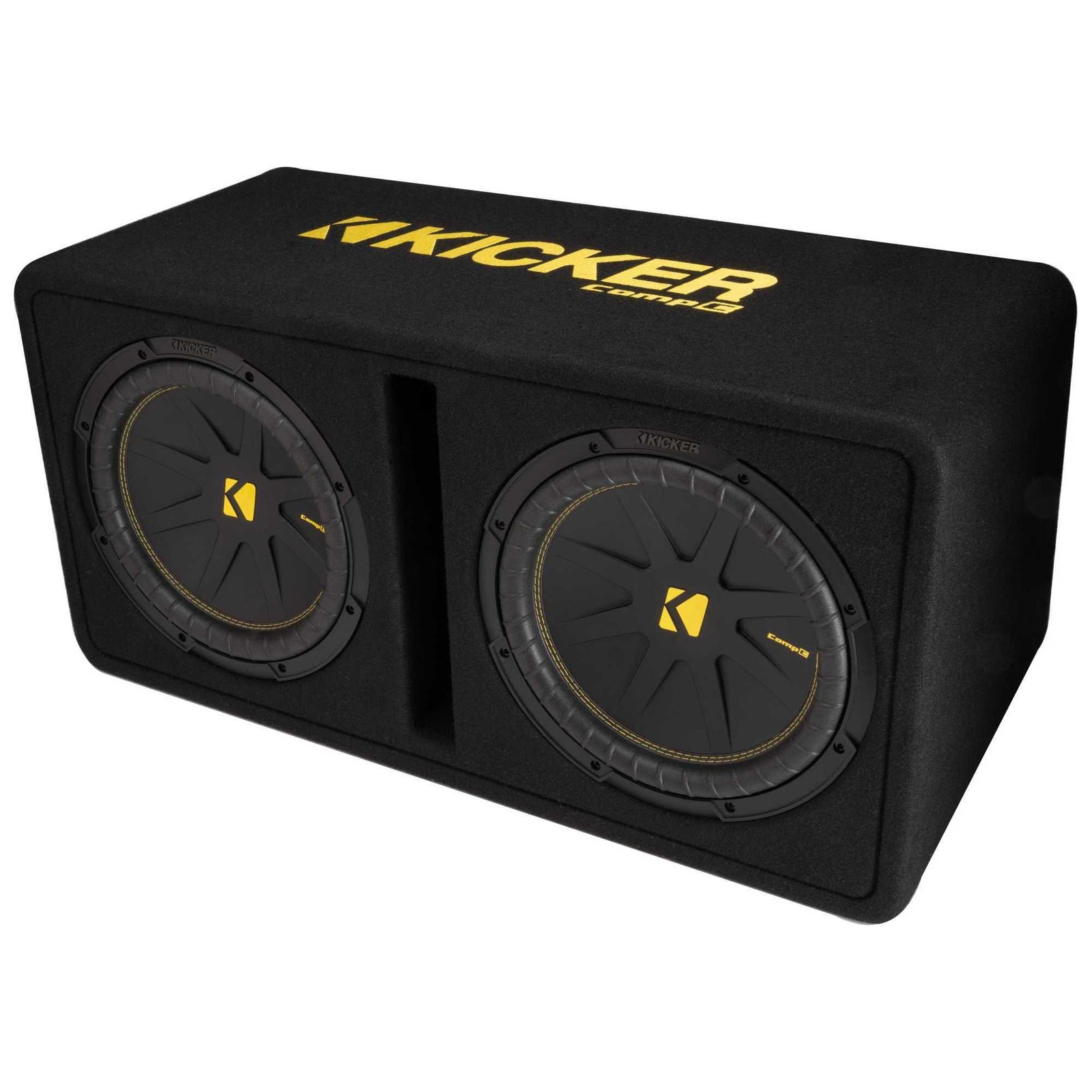 Kicker 50DCWC122 Dual CompC 12-inch Subwoofers in Vented Enc