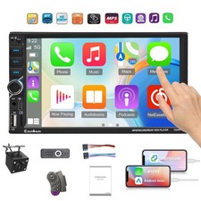 Double Din Apple Carplay Android Auto 7" Car Stereo Radio Bluetooth Touch Screen