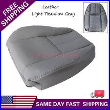 Driver Top Replacement Leather Seat Cover Gray For 2007-2014 chevy Silverado