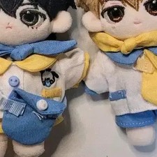 Korean Kid's Plush Doll Clothes Set - Kindergarten Uniform, Hat, Cape