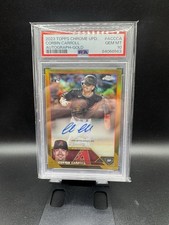2023 Topps Chrome Update Series - Autographs Corbin Carroll #AC-CCA Gold...