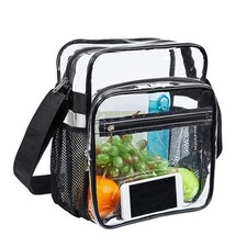 Transparent Crossbody Bag Messenger Shoulder Bag Adjustable Strap for Park