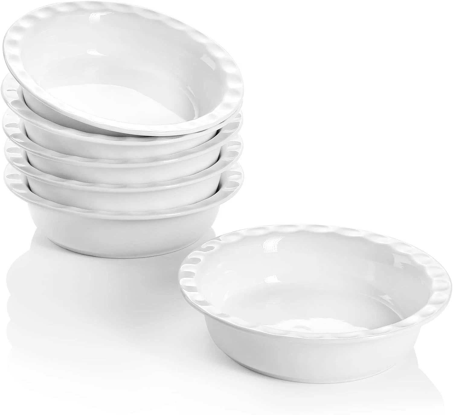Onniyor Ceramic Mini Pie Pan, 14 oz Individual Dish for Baking, 7 White
Opens in a new window or tab