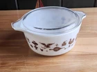Pyrex 474 Early American Casserole Dish w/Lid 474-C 1.5 Quart Vintage