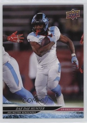 2025 Upper Deck UFL UD Exclusives 64/100 Dae Dae Hunter #22 2pw